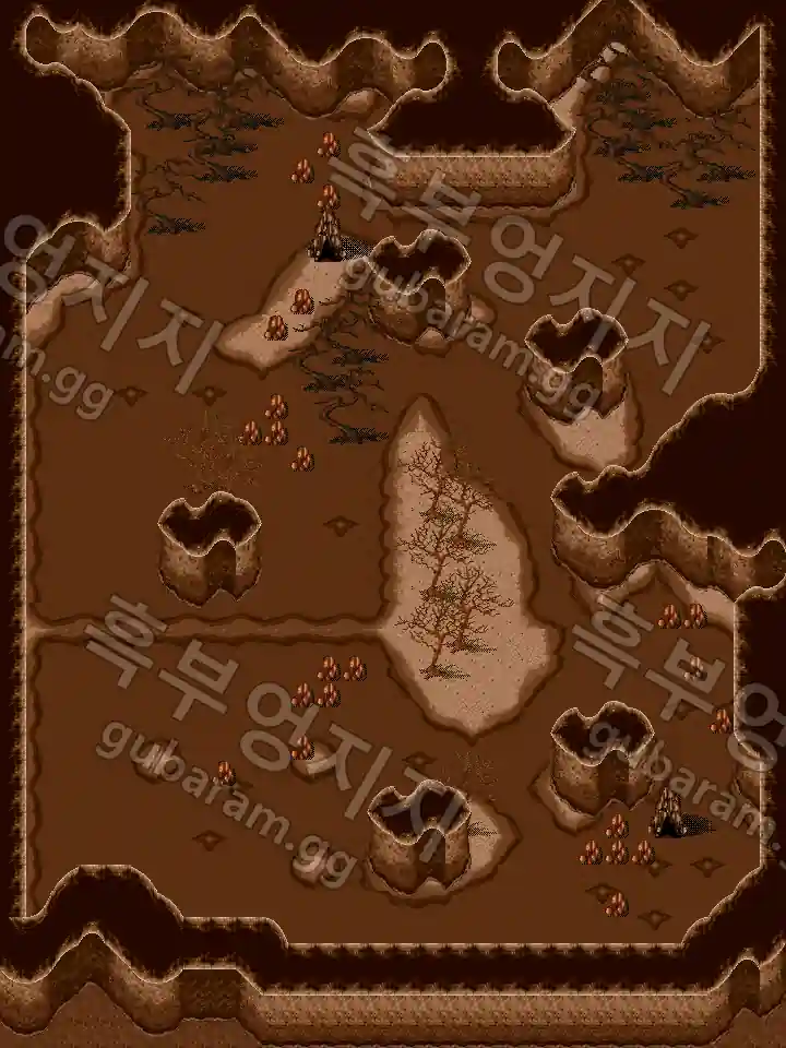 말왕굴 지도